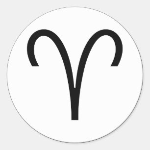 Sticker Rond Symbole Aries