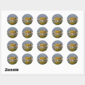 Sticker Rond Symbole/Art sikh (Feuille)
