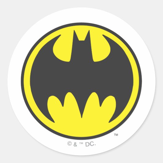 Sticker Rond Symbole Batman | Bat Circle Logo (Devant)
