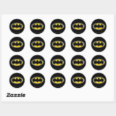 Sticker Rond Symbole Batman | Logo classique (Feuille)