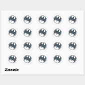 Sticker Rond Symbole Batman | Logo Grey Grunge (Feuille)