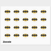 Sticker Rond Symbole Batman | Logo ovale (Feuille)