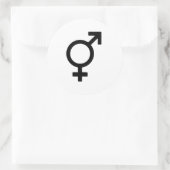 Sticker Rond Symbole bigenre (Sac)