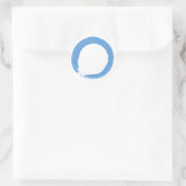 Sticker Rond Symbole bleu ciel Zen (Sac)