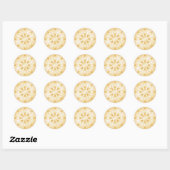 Sticker Rond Symbole bouddhiste (Feuille)