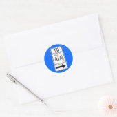 STICKER ROND SYMBOLE CÉLÈBRE A1A (Enveloppe)