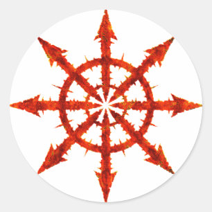 STICKER ROND SYMBOLE CHAOS