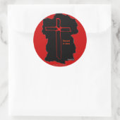 Sticker Rond Symbole chrétien (Sac)