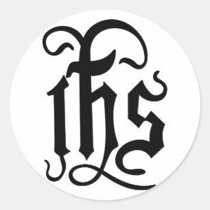 Sticker Rond Symbole Christ