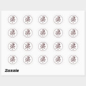 Sticker Rond Symbole Christogram Chi-Rho (Feuille)