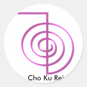 Sticker Rond Symbole curatif de Cho Ku Rei Reiki