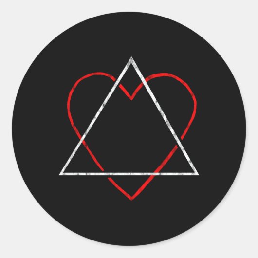 Sticker Rond Symbole d'adoption Adoption Parents Foster Adoptiv (Devant)