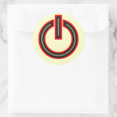 Sticker Rond Symbole d'alimentation (Sac)