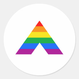 Sticker Rond Symbole d'allié straight