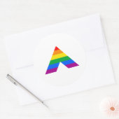 Sticker Rond Symbole d'allié straight (Enveloppe)