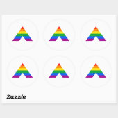 Sticker Rond Symbole d'allié straight (Feuille)
