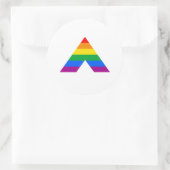 Sticker Rond Symbole d'allié straight (Sac)