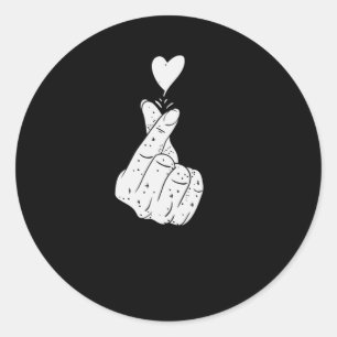 Sticker Rond SYMBOLE D'AMOUR coréen