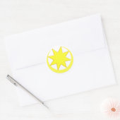 Sticker Rond Symbole d'Astarte Ishtar (Enveloppe)
