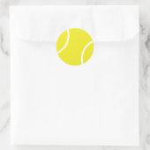 Sticker Rond Symbole de balle de tennis jaune (Sac)