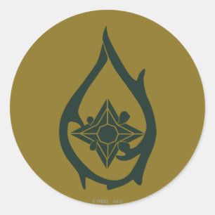 Sticker Rond Symbole de chute TAURIEL™