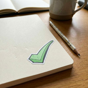 Sticker Rond Symbole de coche verte