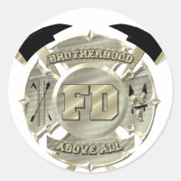 Symbole de fraternité des pompiers d'or