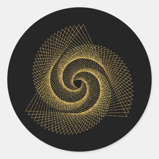 Sticker Rond Symbole de géométrie sacrée (Devant)