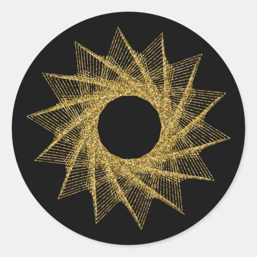 Sticker Rond Symbole de géométrie sacrée (Devant)