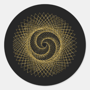 Sticker Rond Symbole de géométrie sacrée