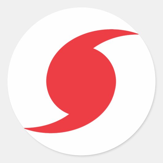 Sticker Rond Symbole de Hunnicane (Devant)