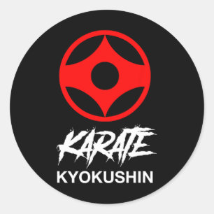 Sticker Rond Symbole de karaté Kyokushin Entraînement au dojo K