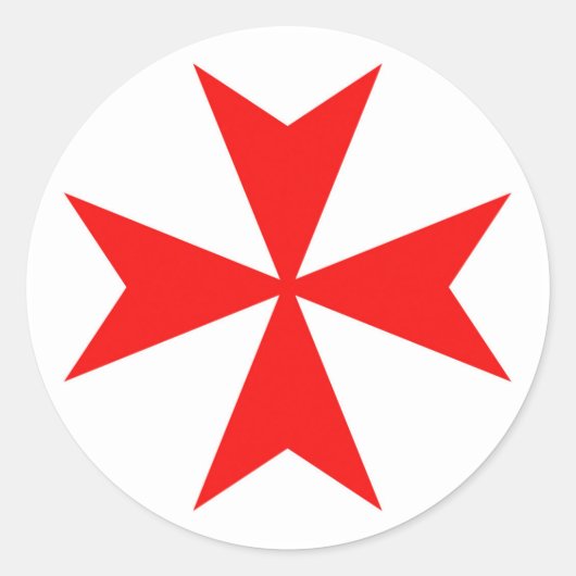 Sticker Rond symbole de la croix-rouge (Devant)