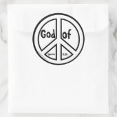 Sticker Rond Symbole de la paix (Sac)