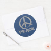 Sticker Rond Symbole de la paix (Enveloppe)