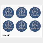 Sticker Rond Symbole de la paix (Feuille)