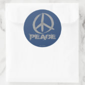 Sticker Rond Symbole de la paix (Sac)