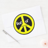 Sticker Rond Symbole de la paix (Enveloppe)