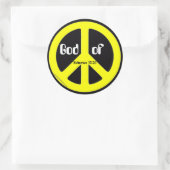 Sticker Rond Symbole de la paix (Sac)