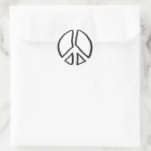 STICKER ROND SYMBOLE DE LA PAIX (Sac)