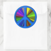 Sticker Rond SYMBOLE DE LA PAIX DE TRIppie (Sac)