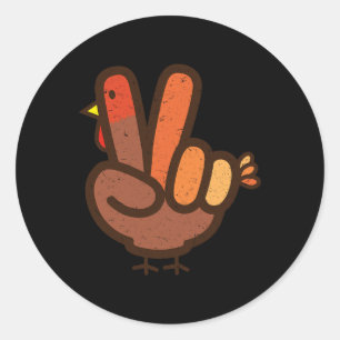 Sticker Rond SYMBOLE DE LA PAIX NON Turquie MAIN Ados Famille M