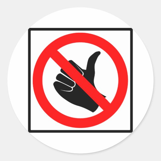 Sticker Rond Symbole de l'autoroute Hitchhik (Devant)