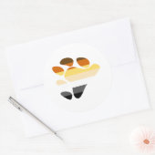 Sticker Rond Symbole de l'ours (Enveloppe)