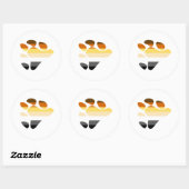 Sticker Rond Symbole de l'ours (Feuille)