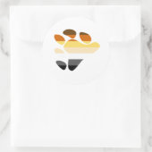 Sticker Rond Symbole de l'ours (Sac)