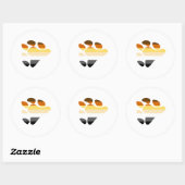 Sticker Rond Symbole de l'ours (Feuille)