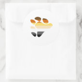 Sticker Rond Symbole de l'ours (Sac)