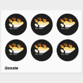 Sticker Rond Symbole de l'ours (Feuille)