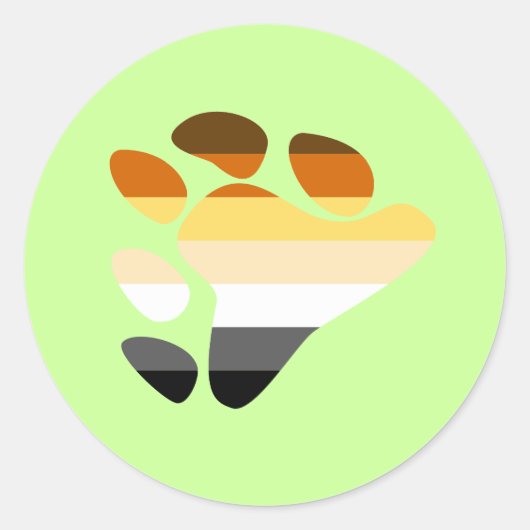 Sticker Rond Symbole de l'ours (Devant)